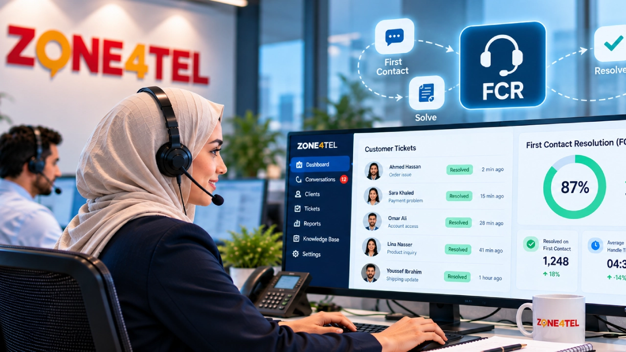 حل المشكلة من أول اتصال